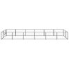 Dog Kennel Black 129.2 ftï¿½ï¿½ Steel