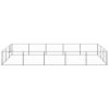 Dog Kennel Silver 161.5 ftï¿½ï¿½ Steel