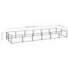 Dog Kennel Black 129.2 ftï¿½ï¿½ Steel