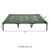 Elevated Dog Bed ï¿½ï¿½ï¿½ Indoor/Outdoor Dog Cot or Puppy Bed for Pets up to 110lbs by Petmaker (Green)