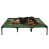 Elevated Dog Bed ï¿½ï¿½ï¿½ Indoor/Outdoor Dog Cot or Puppy Bed for Pets up to 110lbs by Petmaker (Green)