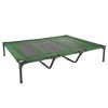 Elevated Dog Bed ï¿½ï¿½ï¿½ Indoor/Outdoor Dog Cot or Puppy Bed for Pets up to 110lbs by Petmaker (Green)