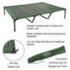 Elevated Dog Bed ï¿½ï¿½ï¿½ Indoor/Outdoor Dog Cot or Puppy Bed for Pets up to 110lbs by Petmaker (Green)