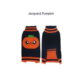 Halloween Dog Sweaters Pet Costume Teddy Warm Leisure Sweater Cosplay Clothes For Dogs Pets Outfits (Option: Black Jacquard-XL)