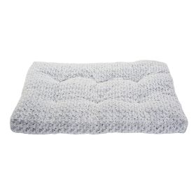 Dog Beds Thickened Rose Velvet Pet Kennel Bed Mat More Cotton Soft Fluffy Washable Dog Bed (Option: L-Grey)