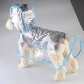 Pet Raincoat Dog Small Dog (Option: Blue-8XL)