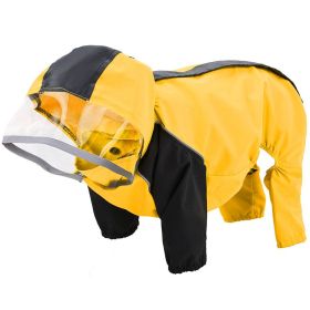 Pet All-inclusive Waterproof Dog Poncho (Option: Yellow-3XL)