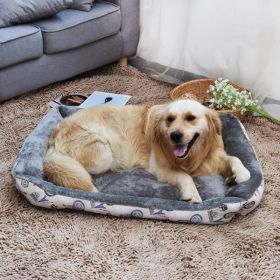 Doghouse Cathouse Supplies Big And Small Dogs Pet Bed Dog Bed (Option: Gray-S)